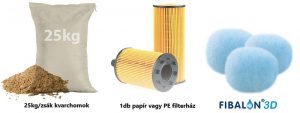 Fibalon 3D homokszűrő vatta betét, szűrő töltet, úszómedencék szűrési hatásfok növelésére