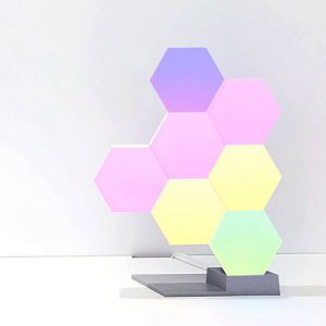 Lifesmart okos moduláris wifi világítás - 1,3 és 5 blokk aljzattal Díszvilágítás - aljzat és 3 blokk, designer tartozék, környezeti világítás, hatszögletű kialakítás, 19 LED-es blokk, könnyen telepíthető, bővíthető, iOS / Android alkalmazás, WiFi nélkül vezérelhető, 16 millió szín, Amazon Alexa kompatibilis, Google Home és Apple HomeKit