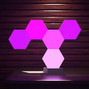 Lifesmart okos moduláris wifi világítás - 1,3 és 5 blokk aljzattal Díszvilágítás - aljzat és 3 blokk, designer tartozék, környezeti világítás, hatszögletű kialakítás, 19 LED-es blokk, könnyen telepíthető, bővíthető, iOS / Android alkalmazás, WiFi nélkül vezérelhető, 16 millió szín, Amazon Alexa kompatibilis, Google Home és Apple HomeKit
