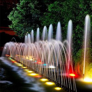 Rozsdamentes LEDES SZÖKŐKÚT VILÁGITÁS RGB - SZÍNVÁLTÓS Smart-Home lámpák, RF távirányítóval, Wi-Fi modullal