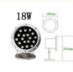 18W/12V RGB ledes víz alatti 3W 9W 18W 18W 24W teljesítményekben, medence- és szökőkút lámpa, DC12V feszültséggel