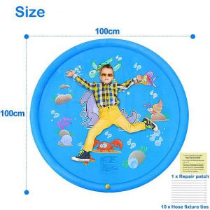 Nyári locsolószőnyeg, gyerek szökőkút 100cm-es termék méretbemutatása
