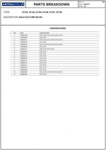 Exactus kézi szabályozású Adagoló szivattyú, Robbantott ábra, 2 l_h - 5 bar, 5 l_h - 7 bar, 10 l_h - 5 bar, 20 l_h - 5 bar