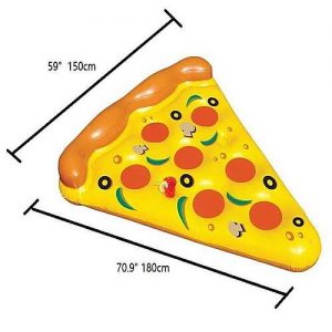 Felfújhatós pizza formájú, PVC strandmatrac 2020 modell választék, strandoláshoz, házi medencefürdőzéshez, baráti összejövetelekre, napozáshoz