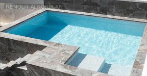 Alkorplan Touch Origin, gránit, világosszürke medencefólia 3D 35517413