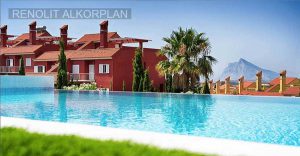 Alkorplan Touch Origin, gránit, világosszürke medencefólia 3D 35517413