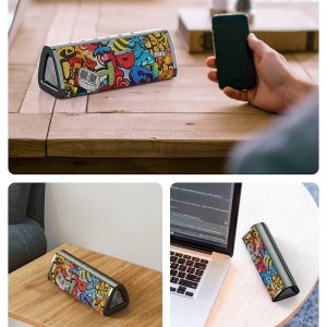 Mifa A10+ Víz és esőálló Bluetooth hangszóró graffiti art 2020 modelév, IPX7 vízálló Bluetooth hangszóró
