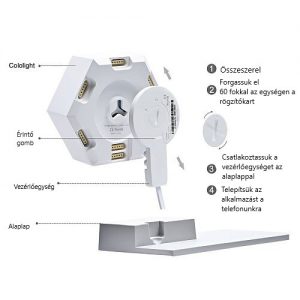 Cololight Pro blokklámpa RGB, Smart Home kiegészítő - Egyedi geometriai formatervezés, nem csak a világítás, hanem a ház díszítése is.