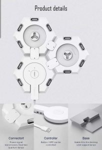 Cololight Pro blokklámpa RGB, Smart Home kiegészítő - Egyedi geometriai formatervezés, nem csak a világítás, hanem a ház díszítése is.