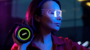 Mifa A90 IP6x vízálló Bluetooth hangszóró RGB színváltós