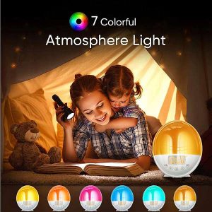 LUMINOVA SMART-HOME éjszakai ébresztőóra, 7 színű megvilágítással 04
