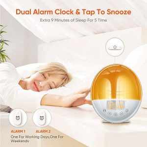 LUMINOVA SMART-HOME éjszakai ébresztőóra, két egyedi csengetési idővel 09