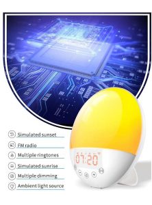 LUMINOVA SMART-HOME éjszakai ébresztőóra napfelkelte szimulációval 02