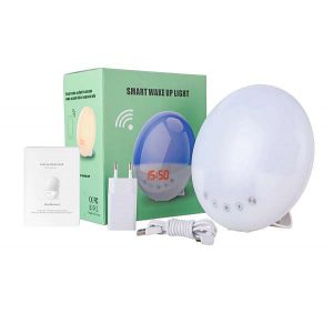 LUMINOVA SMART-HOME éjszakai napfelkelte funkciós ébresztőóra, személyre szabható csengőhangokkal