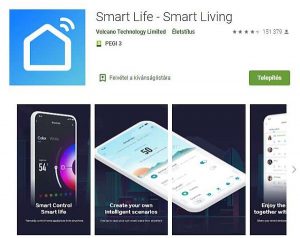 Smart Life App Luminova Smart Home okos napfelkelte szimulációs ébresztőórához