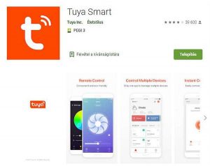 Tuya Smart App Luminova Smart Home okos napfelkelte szimulációs ébresztőórához