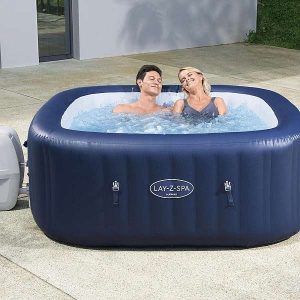 Lay-Z-Spa Hawaii AirJet felfújható jakuzzi 180x180x71 cm, 4-6 felnőttnek férőhely