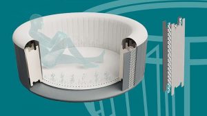 Layz Spa felfújható masszázsmedence - BEAM & DROP STITCH KONSTRUKCIÓ