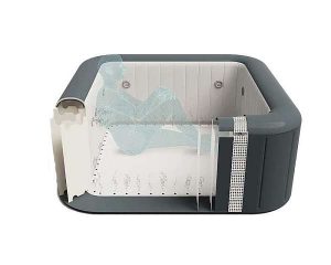 Lay-Z-Spa Hawaii Airjet & Hydrojet Pro felfújható jakuzzi 180x180x71 cm