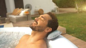 LAY-Z-SPA HOLLYWOOD AIRJET™ RGB, színváltós, fényterápiás, felfújható jakuzzi, masszázsmedence, Lay-Z-Spa Hollywood AirJet™ 4-6 fő számára alkalmas, 140 AirJet levegő befúvás, Freeze Shield automatikus fagyásvédelemmel