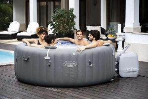 SANTORINI HYDROJET PRO™, lay-z-spa-santorini-airjet-hydrojet-pro-kör-alakú-felfujhato-jakuzzi-216x80-cm-BW60075GB 5-7 felnőtt részére