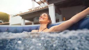 SANTORINI HYDROJET PRO™, lay-z-spa-santorini-airjet-hydrojet-pro-kör-alakú-felfujhato-jakuzzi-216x80-cm-BW60075GB 5-7 felnőtt részére