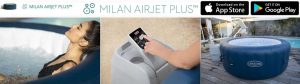 Lay-Z-Spa Milan WiFi kapcsolat, okostelefonról vezérelhető felfújható jakuzzi FEJLAP KÉP