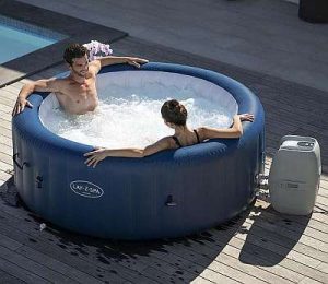 Lay-Z-Spa jakuzzi, masszázsmedence, pezsgőfürdő FŐOLDAL KÉP 02 - Milan WiFi felfújható jakuzzi