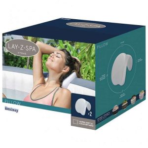 Bestway Lay-Z-Spa fejpárna 25 x 19,5 x 17,5 cm Cikkszám: HMT 110 Megnevezés: Lay-Z-Spa fejtámla masszázsmedencéhez, 2db / szett BESTWAY Lay-Z-Spa fejtámla, 2 db 60307