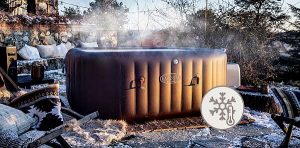 Lay-z spa felfújható masszázsmedence Freeze Shield téli medence használat