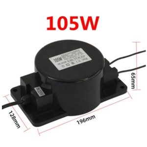 AC 12V 105W Ledes tápegység IP68 12V, 6,5A, vízálló, kötetlen 613x613