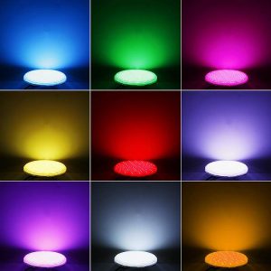 SLIM RGB medence izzó PAR56 35W AC-DC12V változtatható szinkeveréssel, távirányitóval, kikeverhető színválaszték a távirányító segítségével