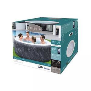 Bestway® alkatrész műbőr huzat Onyx-Optik (fekete márvány) LAY-Z-SPA® Boracay AirJet™ Ø 180cm P06959