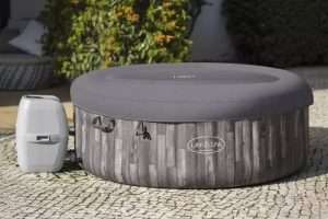 LAY-Z-SPA® Bahama AirJet™ cserehuzat felső szürke műbőr borítás 180 x 66 cm-hez (2023) P07125