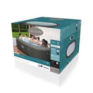60067 LAY-Z-SPA® Mauritius AirJet™ WLAN WiFi XXL pezsgőfürdő, 270 x 180 x 71 cm 2024 BOX