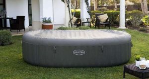 Bestway® alkatrész cserehuzat fa mintázatú (bazaltszürke) LAY-Z-SPA® Mauritius 270x180x71 cm-hez (2023) P07158