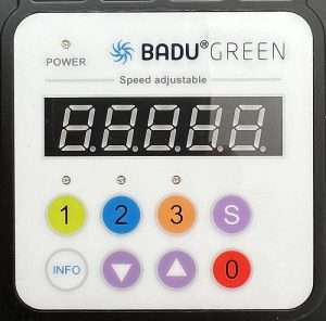 BADU PRIME ECO VS 1F 230V változtatható sebességű szűrőszivattyú max 1,40kW - 6,1A NYOMÓGOMBOS KEZELŐPANEL