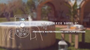 6001K_25 LAY-Z-SPA® Rome AirJet™ WLAN WiFi pezsgőfürdő 4 - 6 személyes, 180 x 180 x 71 cm Freeze Shield fagyvédelemmel