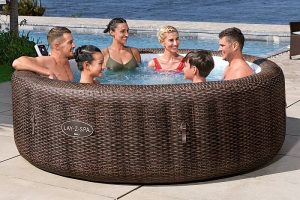 6001P_25 LAY-Z-SPA® Bali AirJet™ UltraFit™ WLAN WiFi (St. Moritz) Ø 216 x 71 cm pezsgőfürdő
