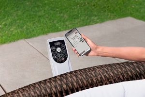6001P_25 LAY-Z-SPA® Bali AirJet™ UltraFit™ WLAN WiFi (St. Moritz) Ø 216 x 71 cm pezsgőfürdő