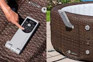 6001P_25 LAY-Z-SPA® Bali AirJet™ UltraFit™ WLAN WiFi (St. Moritz) Ø 216 x 71 cm pezsgőfürdő