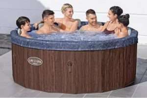 6001W LAY-Z-SPA® energiatakarékos pezsgőfürdő habpanelekkel Toronto AirJet™ WiFi + UltraFit™ szivattyúegységgel, 7 személyes Ø 190 x 70 cm
