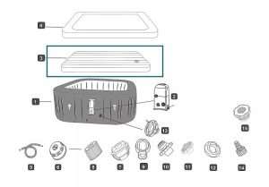 LAY-Z-SPA 6001M Rome és 60143 Maldives HJ EnergySense UltraFit SPA felfújható párnafedél 201 x 201 cm P08694 ÁBRA