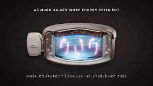 LAY-Z-SPA® EnergySense® 40%-kal energiahatékonyabb, mint egy hagyományos felfújható pezsgőfürdő