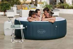 LAY-Z-SPA® Miami AirJet™ EnergySense® energiatakarékos felfújható 4-6 személyes pezsgőfürdő 196x66 cm 6001D