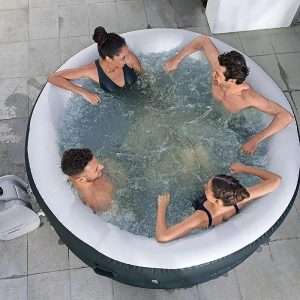 LAY-Z-SPA® Miami AirJet™ EnergySense® energiatakarékos felfújható 4-6 személyes pezsgőfürdő 196x66 cm 6001D