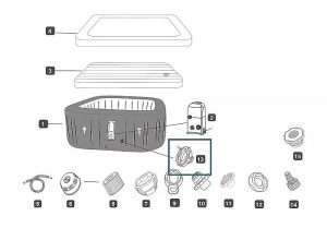 LAY-Z-SPA® UltraFit™ EnergySense® WiFi szögletes 180 cm, 201cm, 230cm (2025) ÁBRA P05767 cserecsavaros levegőszelep kompatibilitás